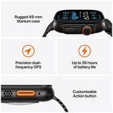 Apple Watch Ultra 2 GPS + Cellular 49mm Black Titanium Case With Black Trail Loop M/L
