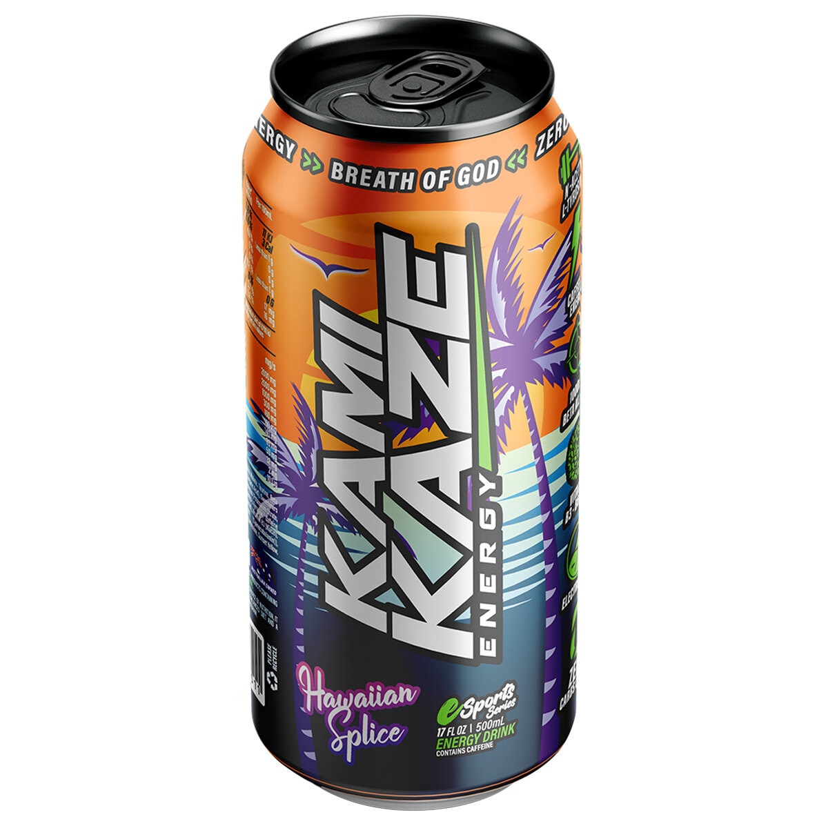 Kamikaze Pre-Workout Energy 12 x 500ml Hawaiian Splice Kamikaze Pre-Workout Energy 12 x 500ml Hawaiian Splice
