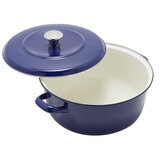 Merton & Storck Enameled Iron Dutch Oven 5L Conalt Blue