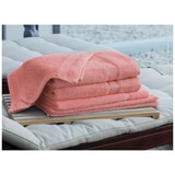 Kingtex Plain dyed 100% Combed Cotton towel range 550gsm Bath Sheet set 7 piece - Rust