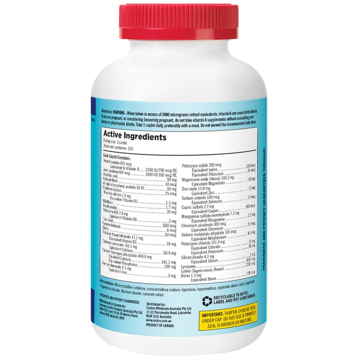 Kirkland Signature Daily Multi Vitamin 250 Tabs Costco Australia