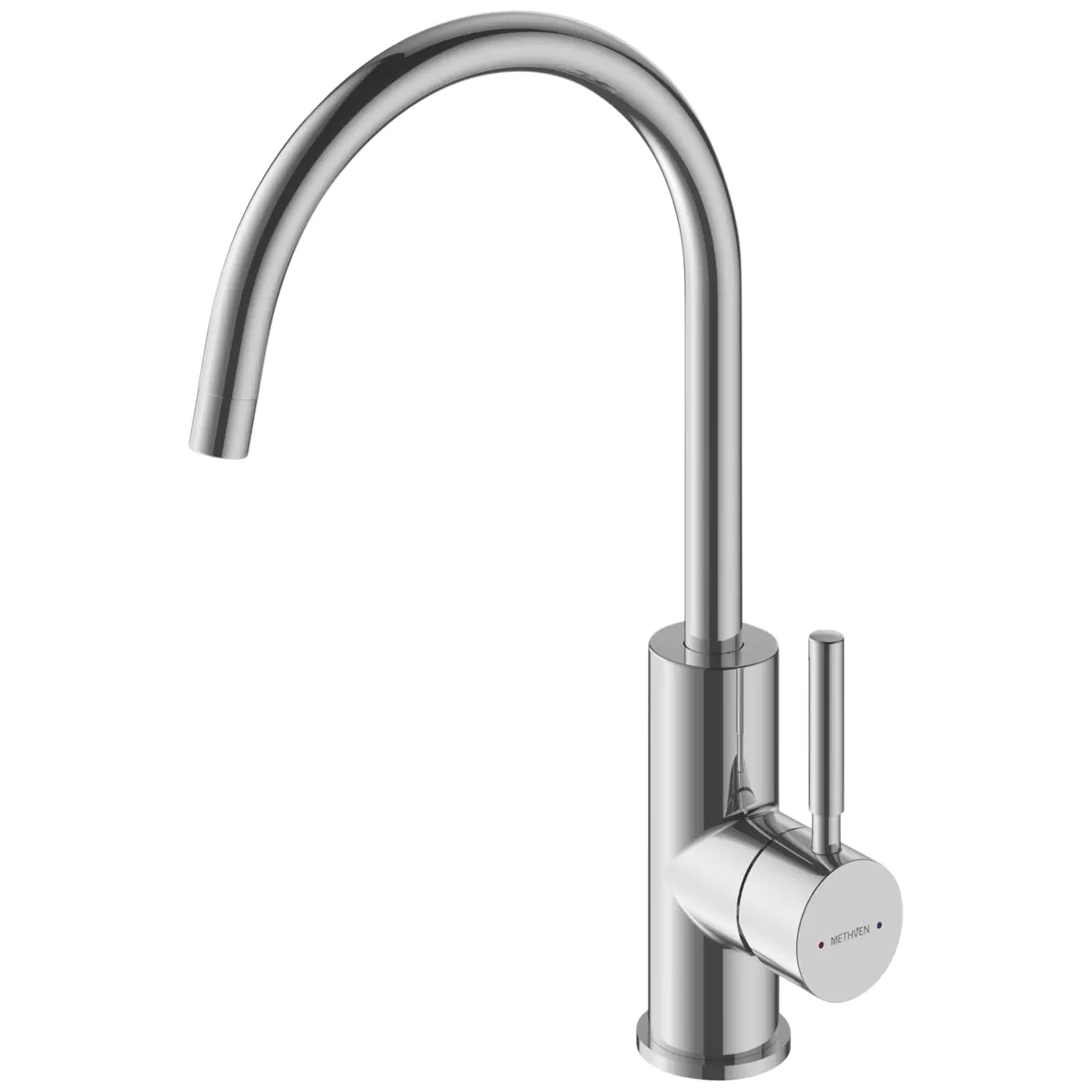Methven Kick Gooseneck Sink Mixer WELS 4 star/7.5L per Minute