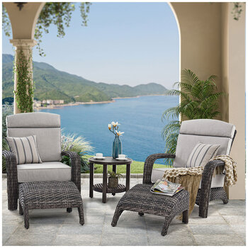 Nogales Adirondack Patio Seating 5 Piece Set