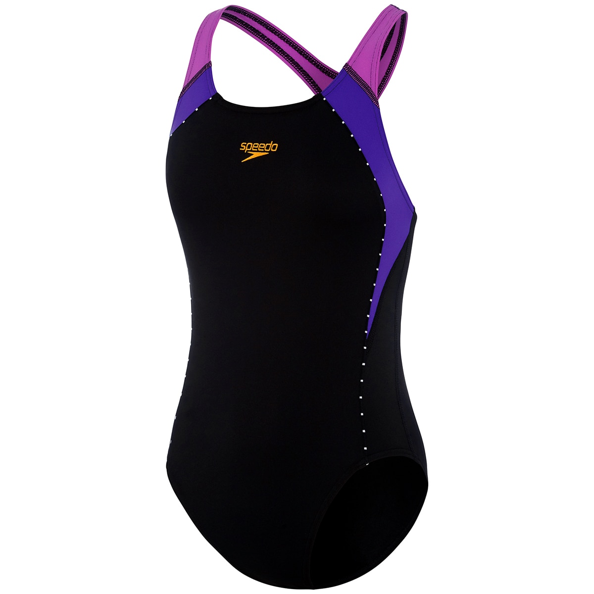 Speedo Girl's One Piece - Black/Purple