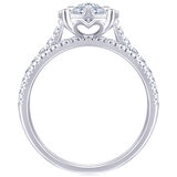 18KT White Gold 1.20ctw Diamond Ring with 0.30ctw centre