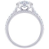 18KT White Gold 1.20ctw Diamond Ring with 0.30ctw centre
