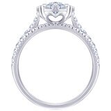 18KT White Gold 1.20ctw Diamond Ring with 0.30ctw centre