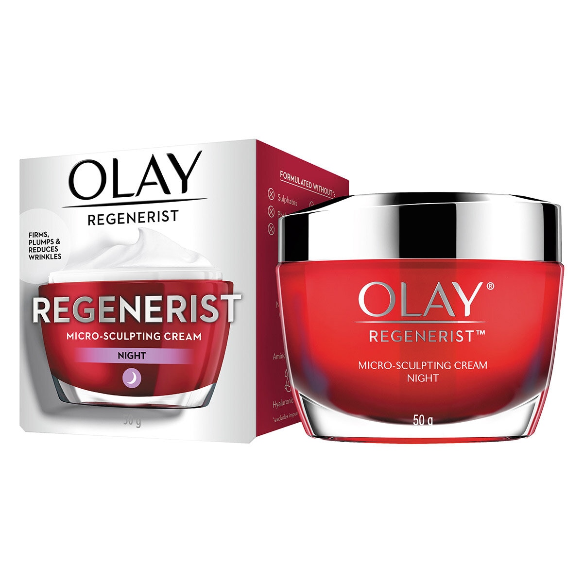 Olay Regenerist Micro-sculping Night Cream 2 x 50g