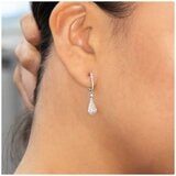 18KT White Gold 0.97ctw Diamond Drop Earrings