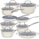Cuisinart Non-Stick Cookware 12 Piece Set White Cuisinart Non-Stick Cookware 12 Piece Set White