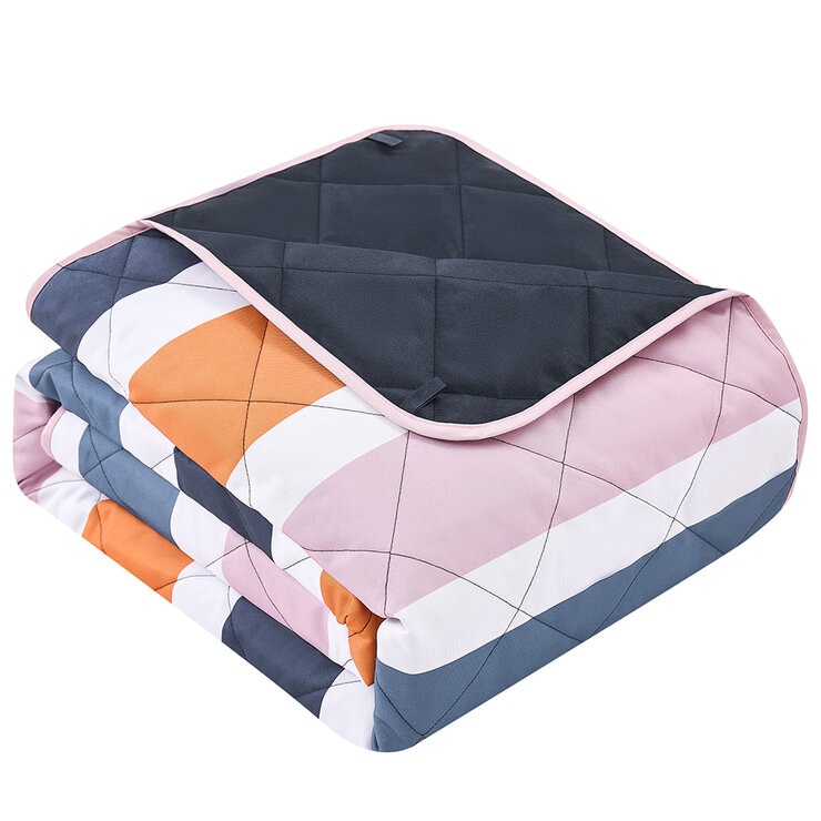 Hunter Outdoor Picnic Blanket Block Stripe Blue Multi