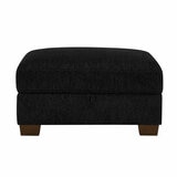 Thomasville 3 Piece Fabric Sectional With Storage Ottoman Thomasville 3 Piece Fabric Sectional With Storage Ottoman