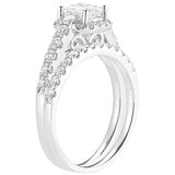 Platinum 1.42CTW Diamond Bridal Set 0.72CT Centre