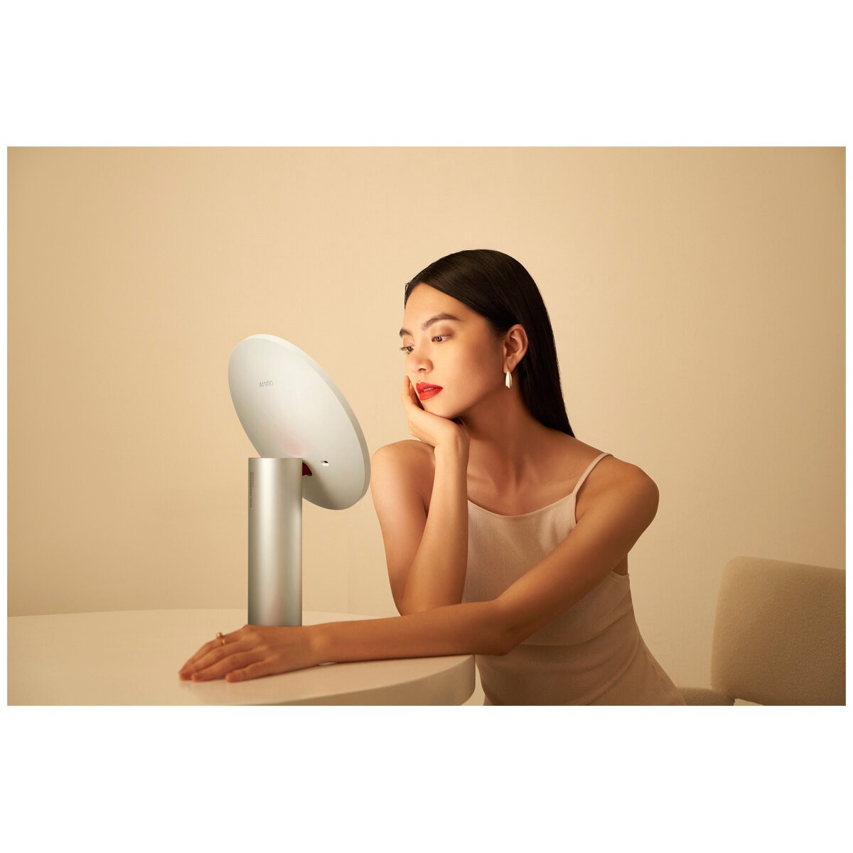 Amiro 8 Inch HD Sensor OnOff LED Cordless O-Series II Mirror