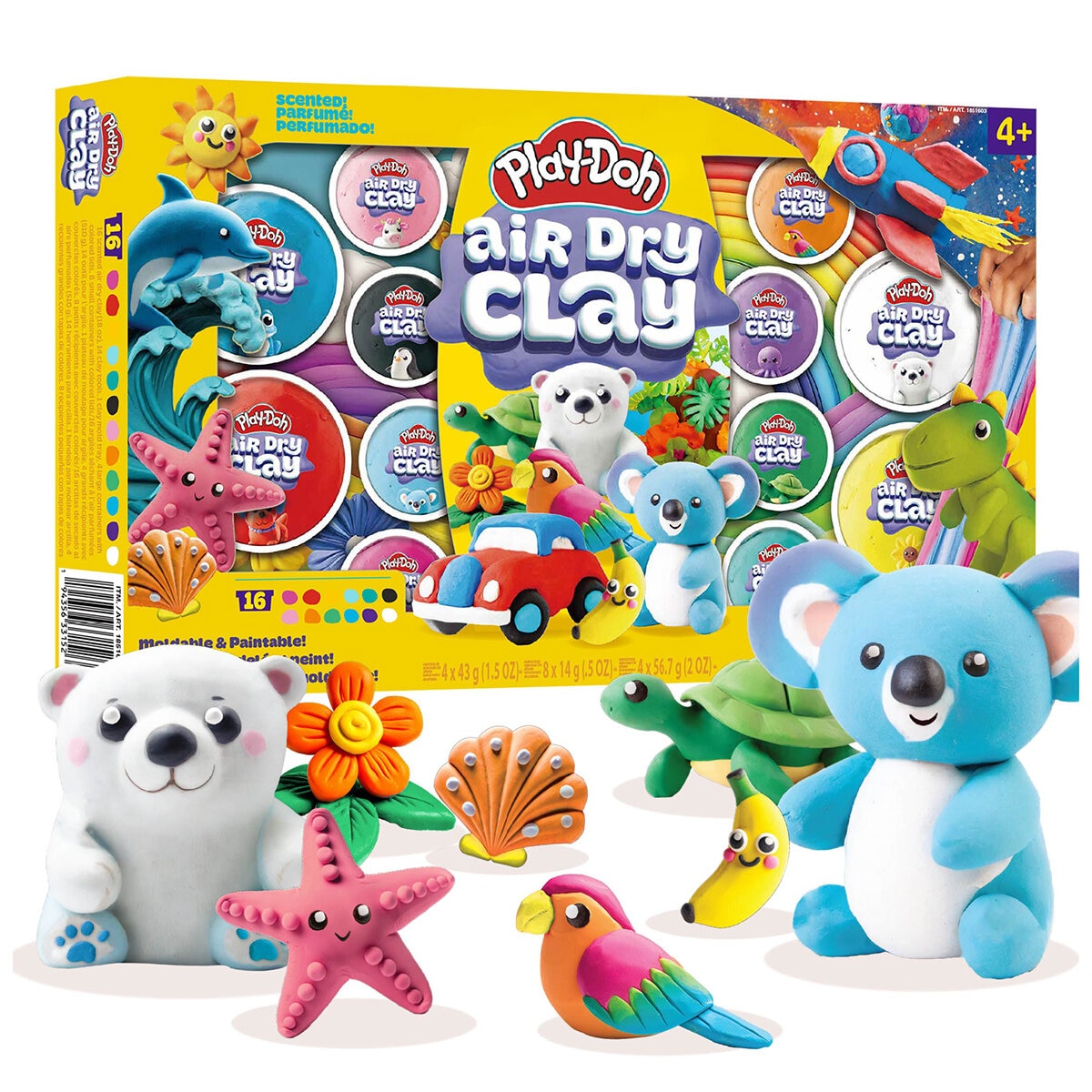 Play-Doh Variety and Air-Dry Clay Assortment