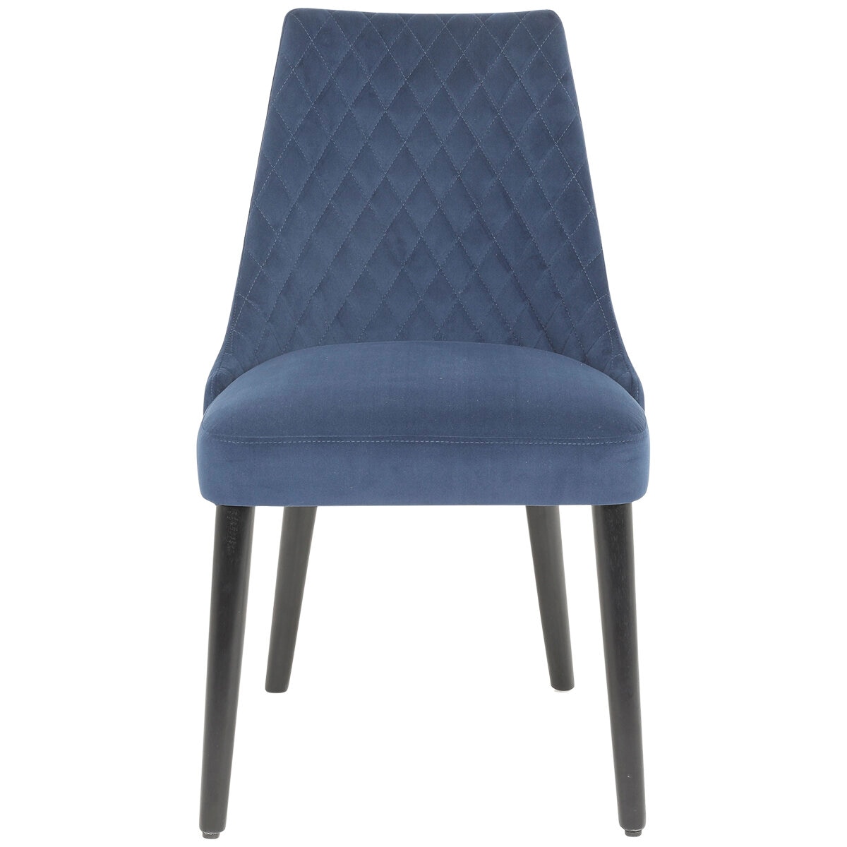 Moran Atlas Dining Chair 2 Pack Velvet Dark Blue Fabric