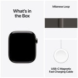 Apple Watch Series 10 GPS + Cellular 42mm Slate Titanium Case With Slate Milanese Loop