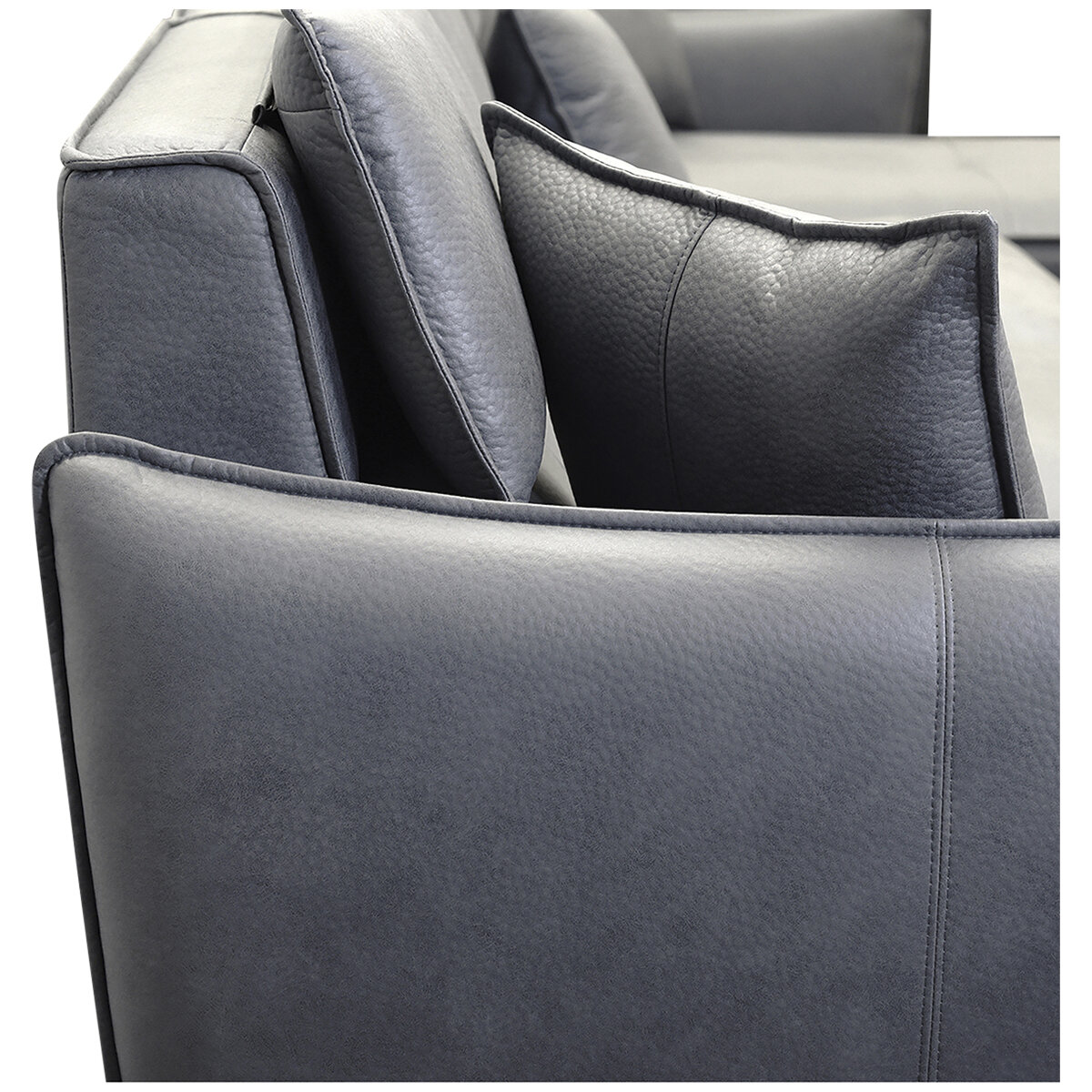 Moran Novato 2.0S RHF + LHF Chaise Modular Sofa, Moran Gushi Grey Fabric