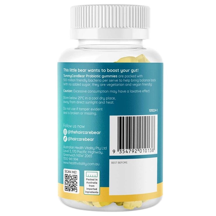 Tummy Care Bear Probiotic Gummies 150 Pack Tummy Care Bear Probiotic Gummies 150 Pack