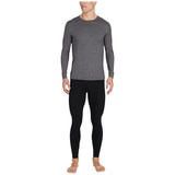 32 Degrees Men's Heat Tees  2 Pack - White/Charcoal