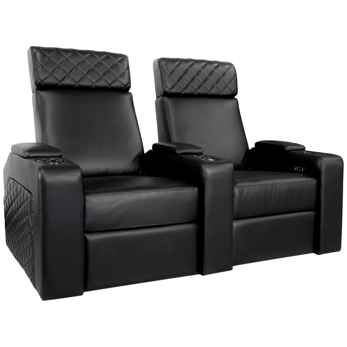 Valencia Home Theatre Zurich Edition 2 Seater Black