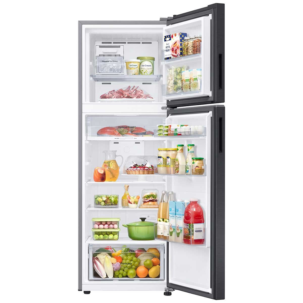 Samsung 348L Top Mount Refrigerator Black SRT3700B