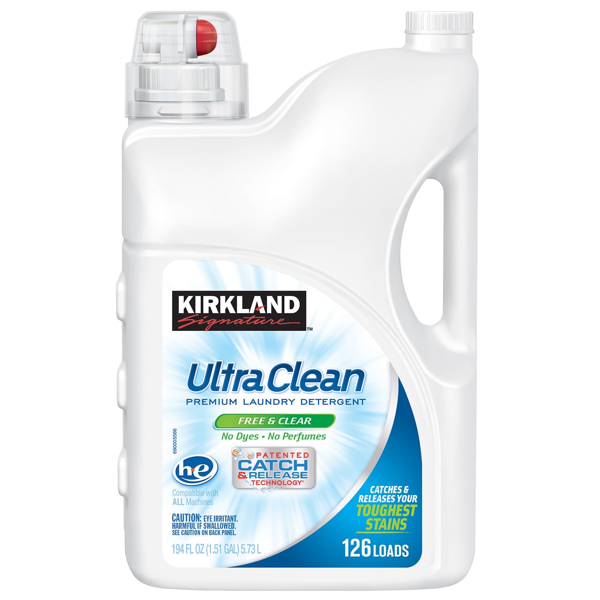 Kirkland Signature Ultra Clean Free & Clear Laundry Liquid 5.73L