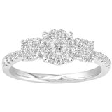 18KT White Gold 0.38ctw Diamond Ring