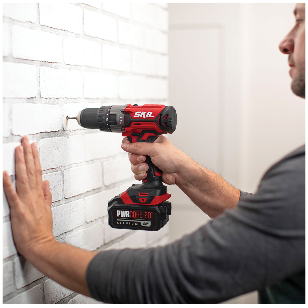 SKIL PWRCORE 20V Brushless Hammer Drill Kit HD5294E-20