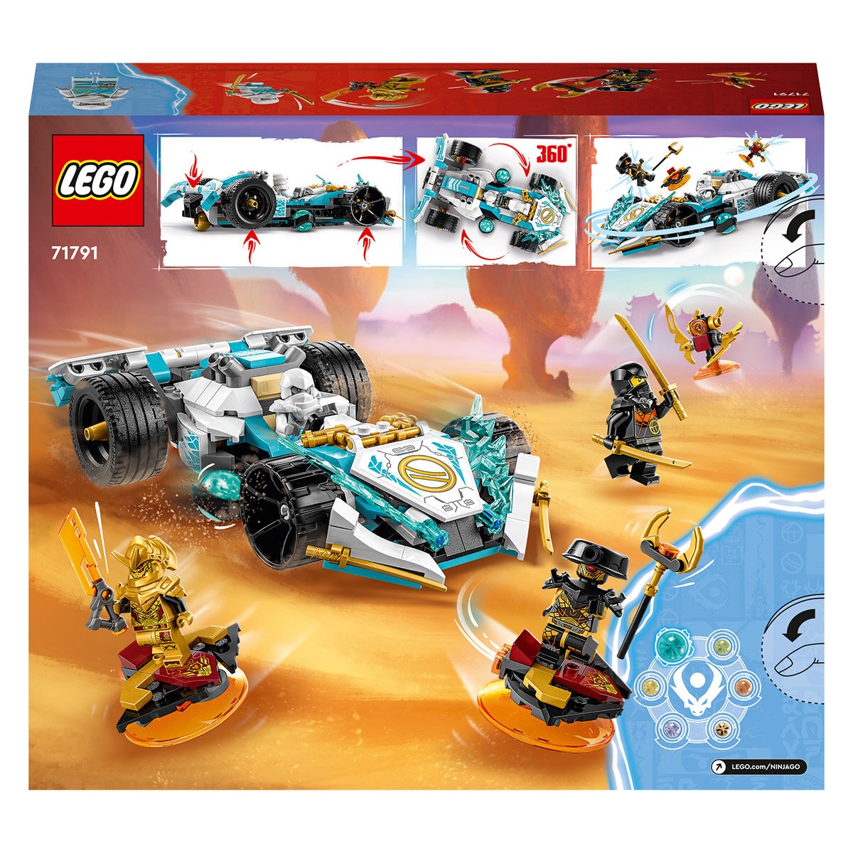 LEGO Ninjago Zane’s Dragon Power Spinjitzu Race Car 71791