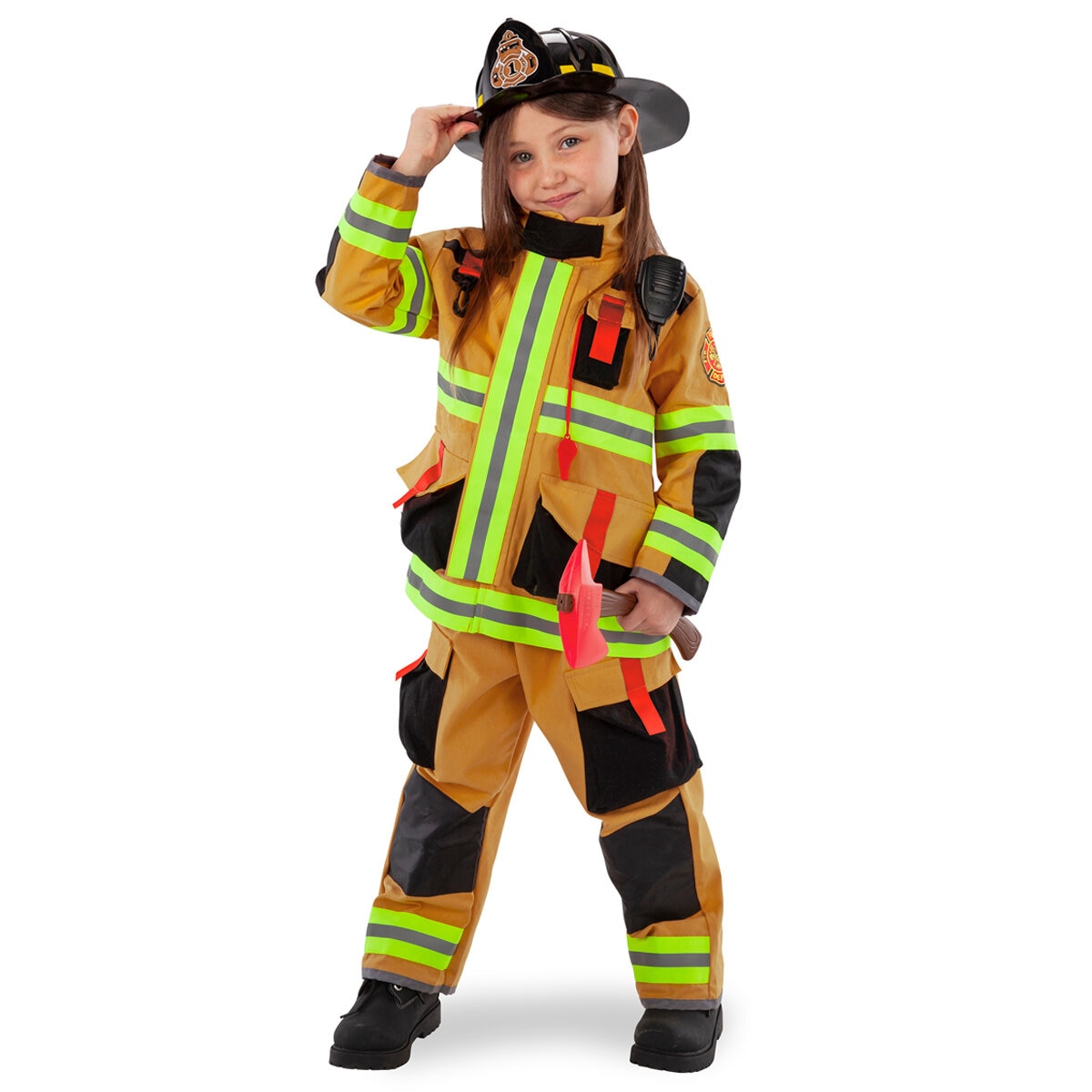 Teetot Adventure Factory Costume Firefighter Yellow
