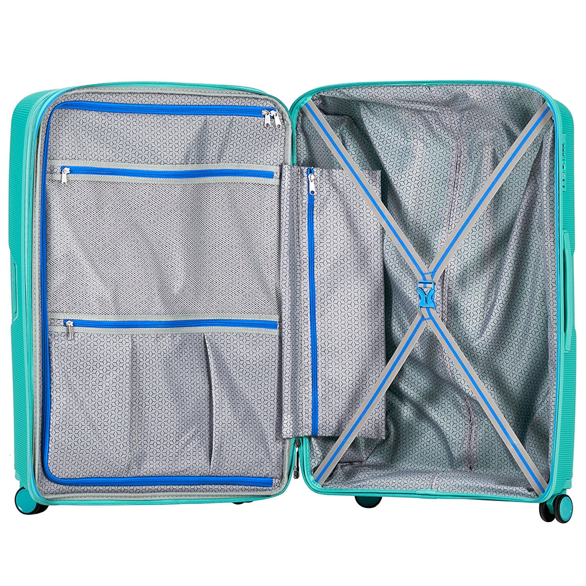 Tosca Bel-Air 3 Piece Luggage Set Teal