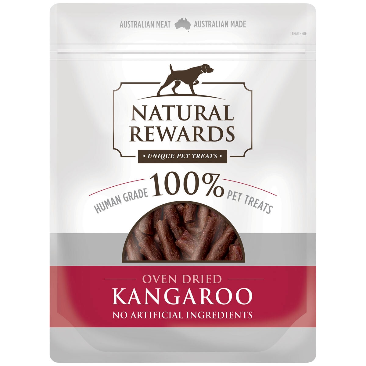Natural Rewards Human Grade Kangaroo Pet Treats 2 x 500g