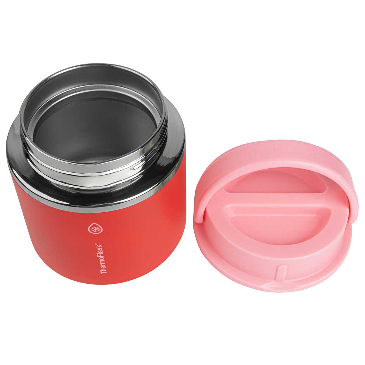 ThermoFlask 590ml Insulated Food Jar 2 Pack Green And Red