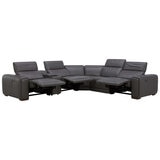 Aiden & Ivy Leather Power Reclining Sectional