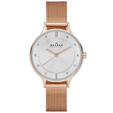 Skagen SKW2151 Ladies RG Tan Stainless Steel CS Mesh Bracelet Watch