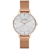 Skagen SKW2151 Ladies RG Tan Stainless Steel CS Mesh Bracelet Watch