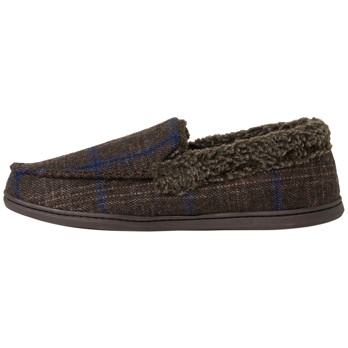 Dearfoam Men's Slipper Brown Plaid Costco Australia