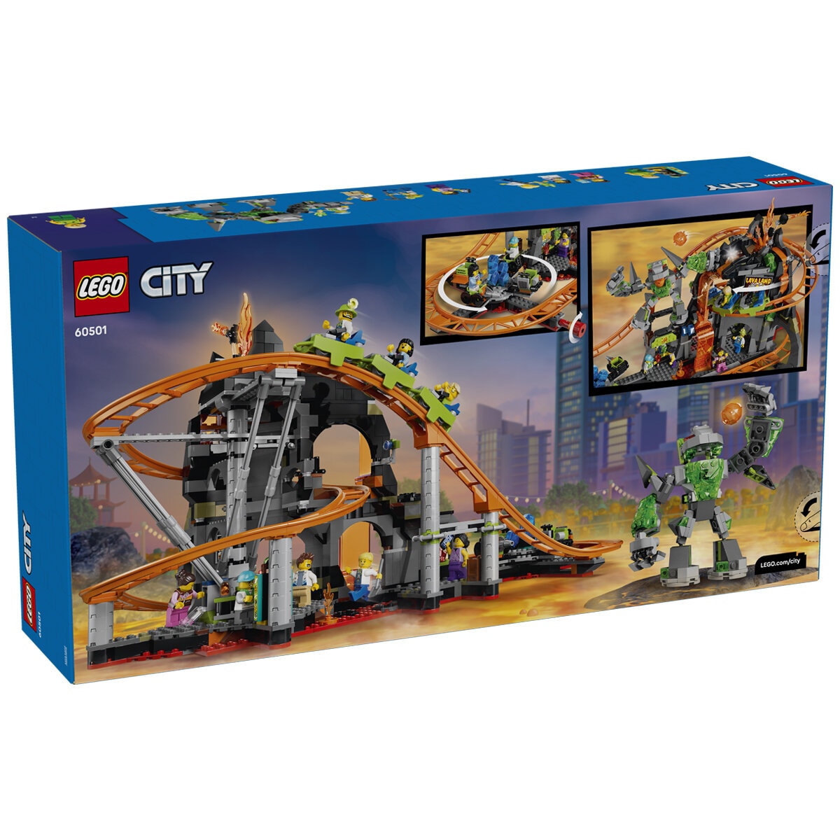 LEGO City Lava Land Roller Coaster Park Building Set 60501 LEGO City Lava Land Roller Coaster Park Building Set 60501