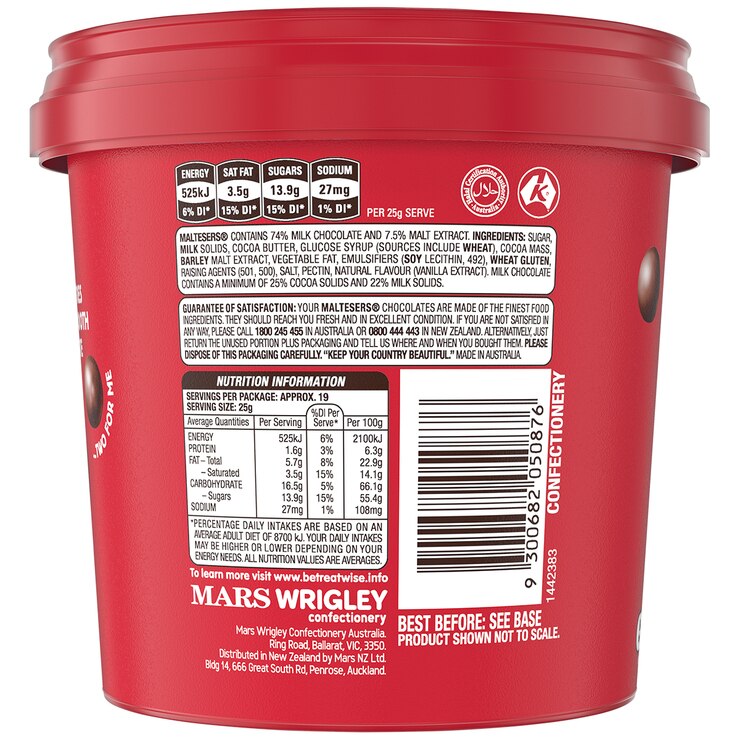 Maltesers Party Bucket 465g Costco Australia