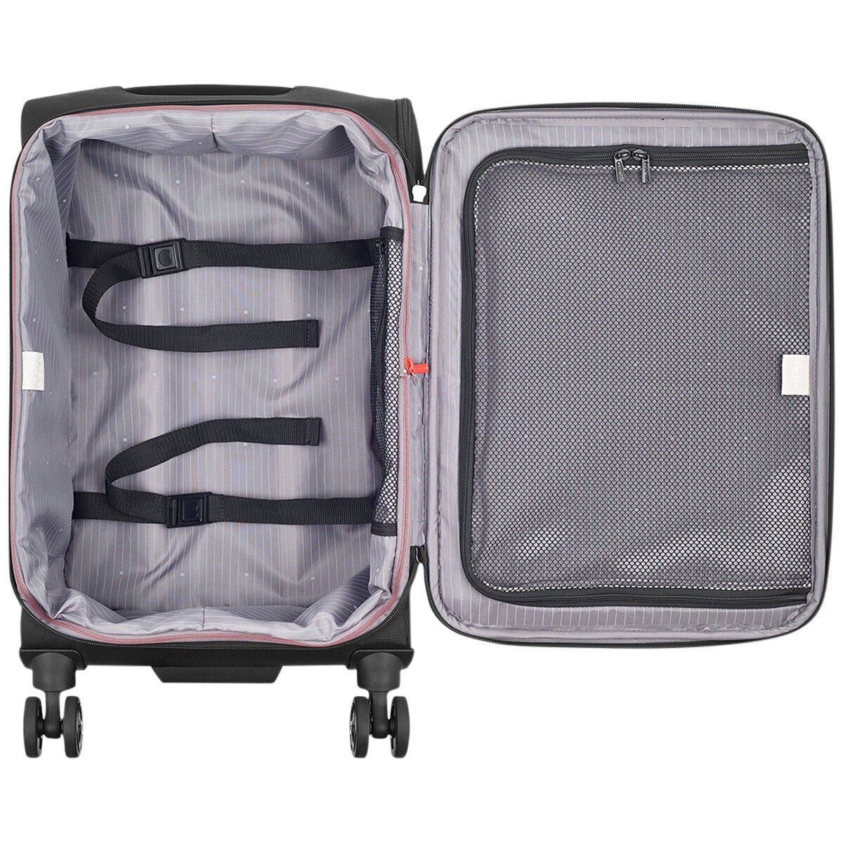 Delsey Softside 2 Piece Luggage Set Black