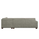 Thomasville Fabric Sectional With Storage Ottoman