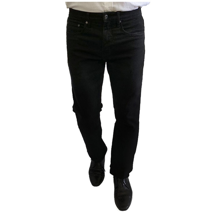 Urban Star 5 Pocket Relaxed Fit Jeans Black | Costco Australia