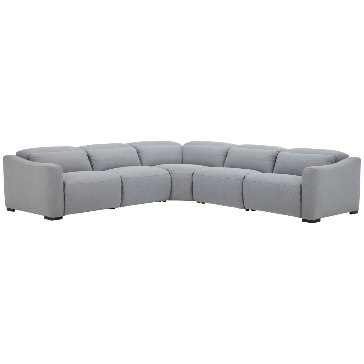 Gilman Creek Kuka Power Fabric Sectional with Recliner 5pc