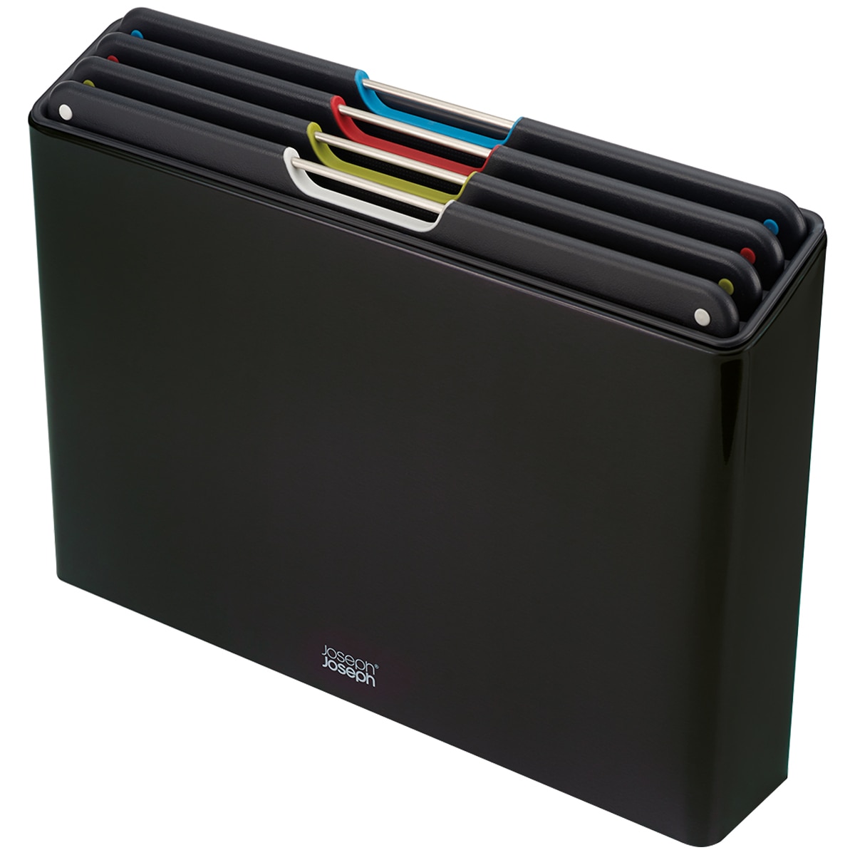 Joseph Joseph Folio Steel Chopping Board Set 4pc Black