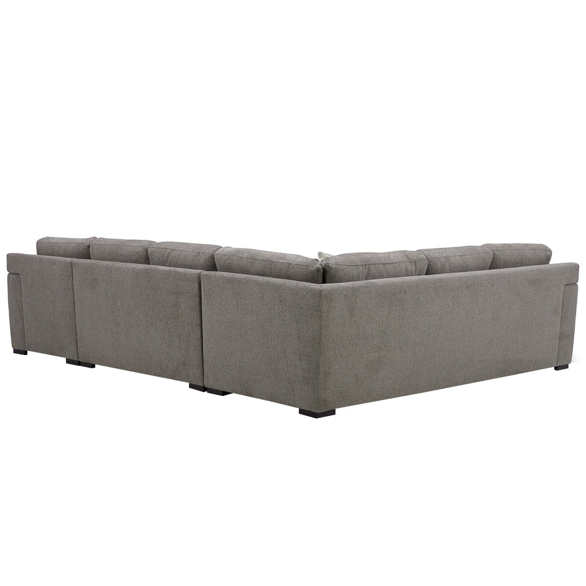 Gilmancreek 4 Piece Fabric Sectional With Ottoman And 6 Pillows