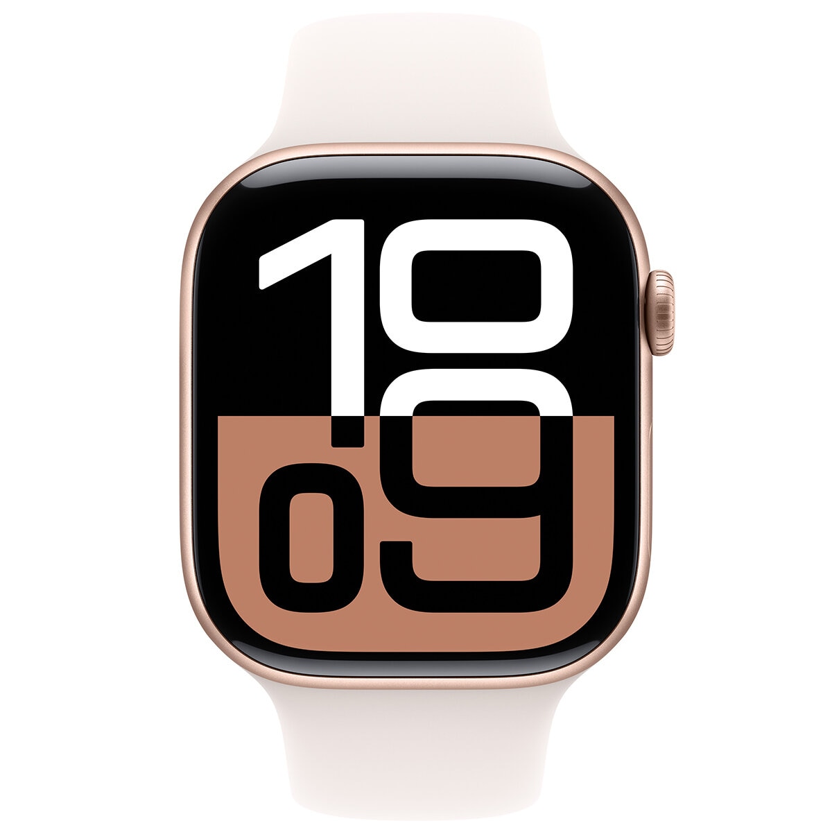 Apple Watch Series 10 GPS 46mm Rose Gold Aluminium Case with Light Blush Sport Band S/M