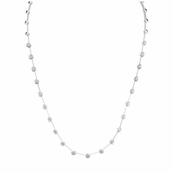 18KT White Gold VS2 I 1.00ctw Diamond Classic Line Necklace 18KT White Gold VS2 I 1.00ctw Diamond Classic Line Necklace