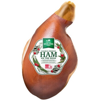 Central Highlands Pork Double Smoked Ham On The Bone Full Leg Variable Weight 9 To 11kg