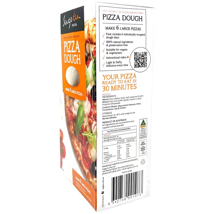 Sugo Tu Pizza Dough 6 x 200g